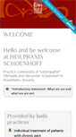 Mobile Screenshot of heilpraxis-schoenhoff.de